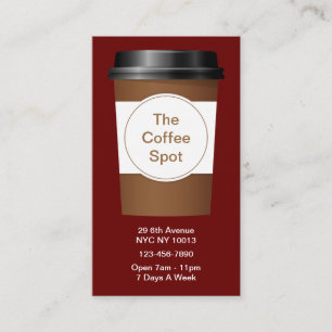 Coffee Shop Clever Business Cards