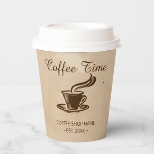 Coffee Shop Design Paper Cups