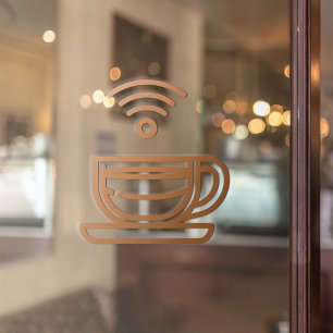 Coffee Shop Free WIFI Network Password Brown