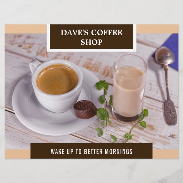 Coffee Shop Grand Opening Flyer (Front)