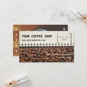 Coffee Shop Loyalty Business Card