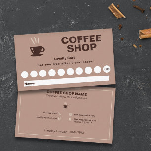 Coffee Shop Loyalty Card