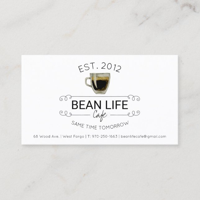 Coffee Shop Loyalty Card (Front)