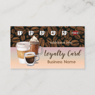 Coffee Shop Loyalty Card 5