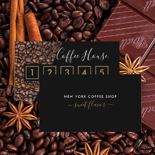 Coffee Shop Loyalty Card - Coffee Bean