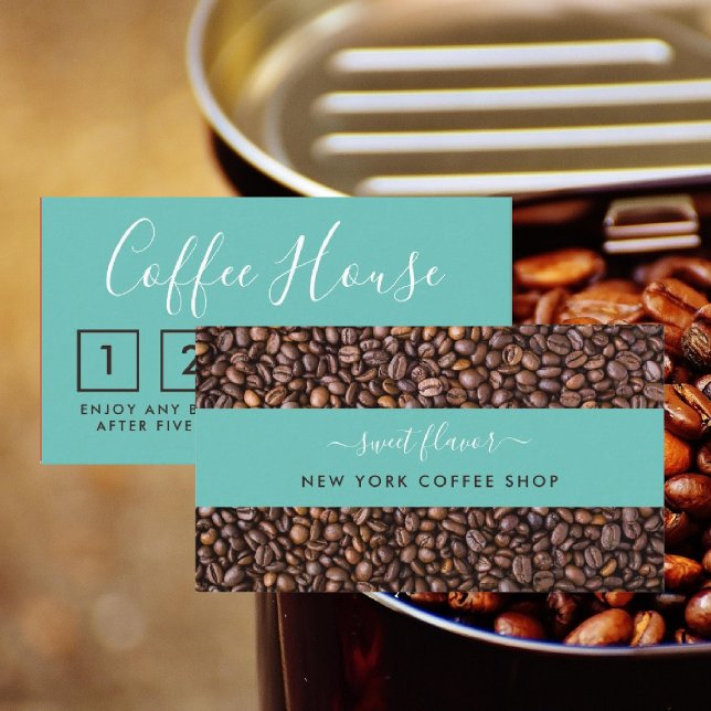 Coffee Shop Loyalty Card - Coffee Bean Strip (Creator Uploaded)