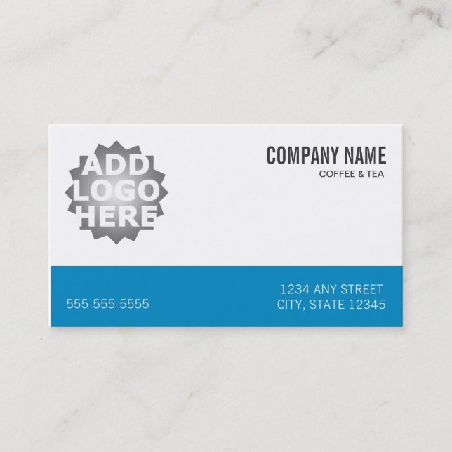 Coffee Shop Loyalty Punch Card Business Card (Front)