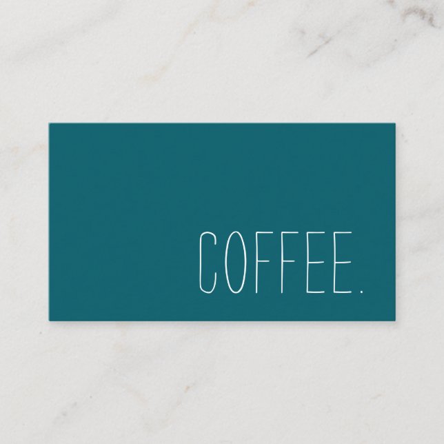 Coffee Shop Loyalty Simple Punch Card (Front)