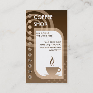 coffee shop loyalty tans card