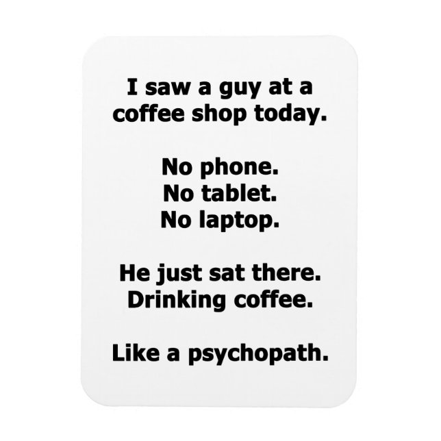 Coffee Shop Magnet (Vertical)