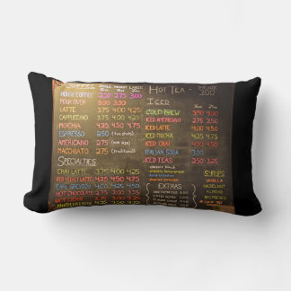 Coffee Shop Menu Board - Throw Pillow