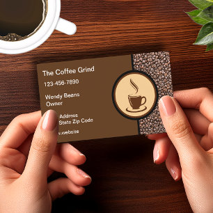 Coffee Shop Modern Coffee Cup Theme Business Card