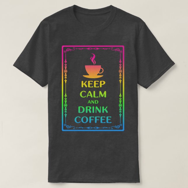 Coffee shop neon sign T-Shirt (Design Front)