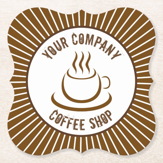 Coffee Shop Paper Coaster (Front)