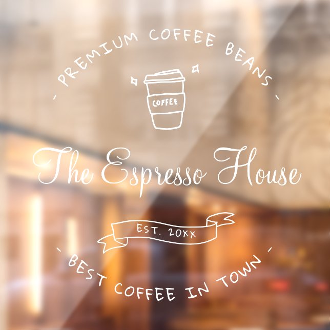 Coffee Shop Professional Cafe Logo Boho Business W (Sheet 2)