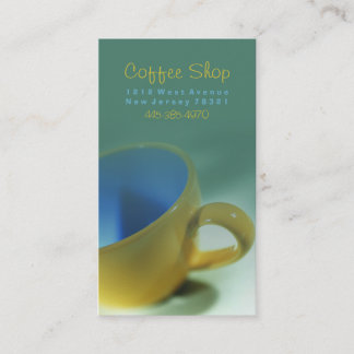 Coffee Shop Punch Business Cards
