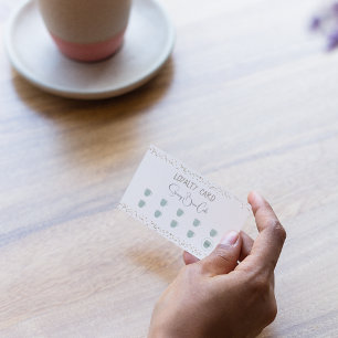 Coffee Shop Retro Quirky Loyalty Card