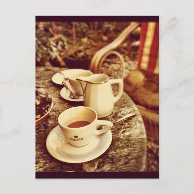 Coffee Shop Table Postcard (Front)