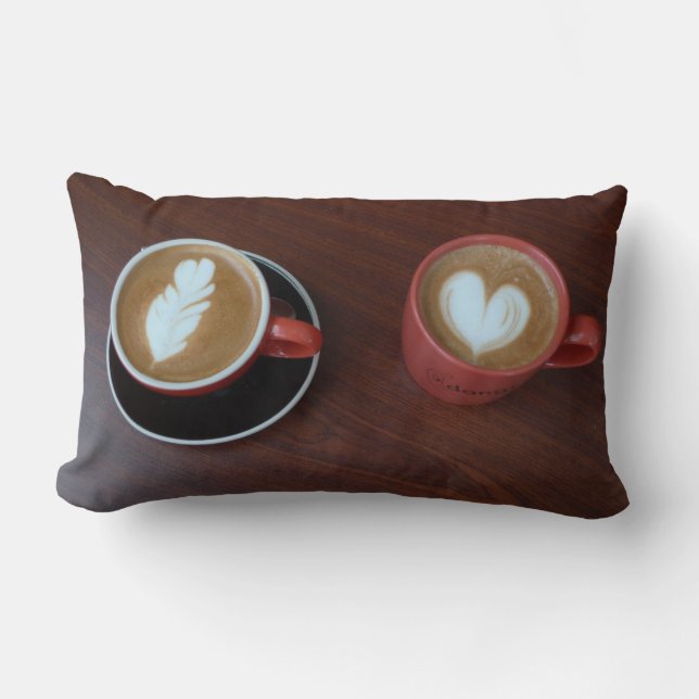 Coffee shop throw pillow (Front)