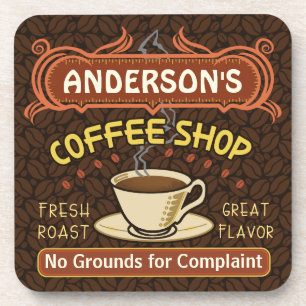Coffee Shop with Mug Create Your Own Personalised Coaster