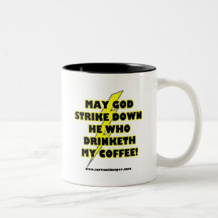 COFFEE SINS Two-Tone COFFEE MUG
