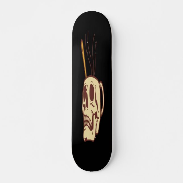 Coffee Skull Skateboard (Front)