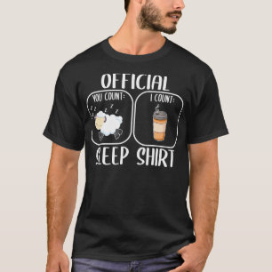 Coffee sleep shirt counting sheep