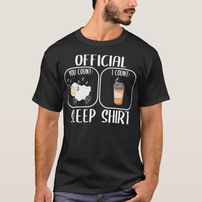 Coffee sleep shirt counting sheep (Front)