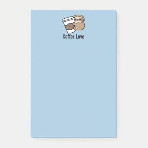 Coffee Sloth Post-it Notes