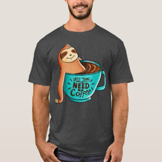 Coffee Sloth T-Shirt