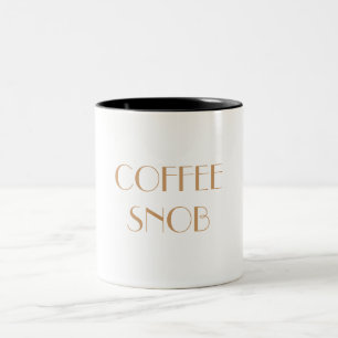 COFFEE SNOB Mub Two-Tone Coffee Mug