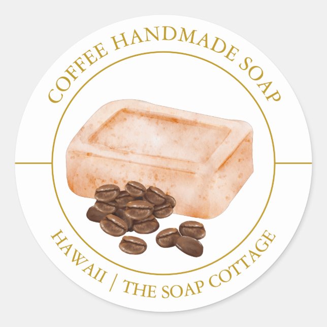 Coffee Soap label (Front)