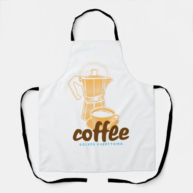 Coffee Solves Everything Apron (Front)