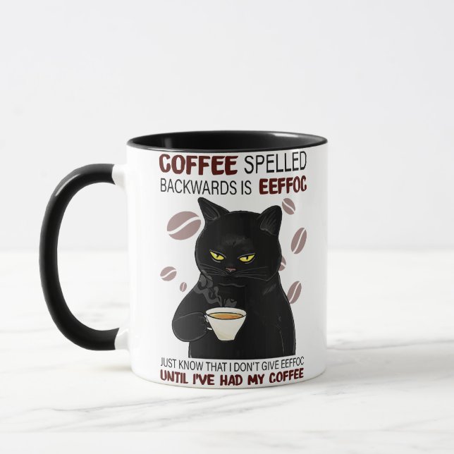 Coffee Spelled Backwards Is Eeffoc Just Know That  Mug (Left)