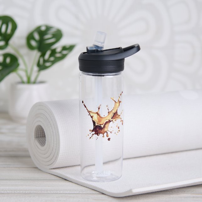 Coffee Spill Water Bottle (Yoga (Rotated))