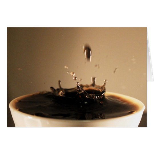 Coffee Splashes Card