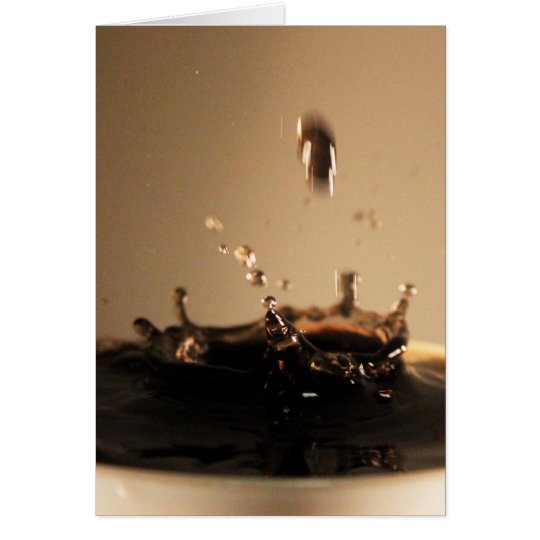 Coffee Splashes Card