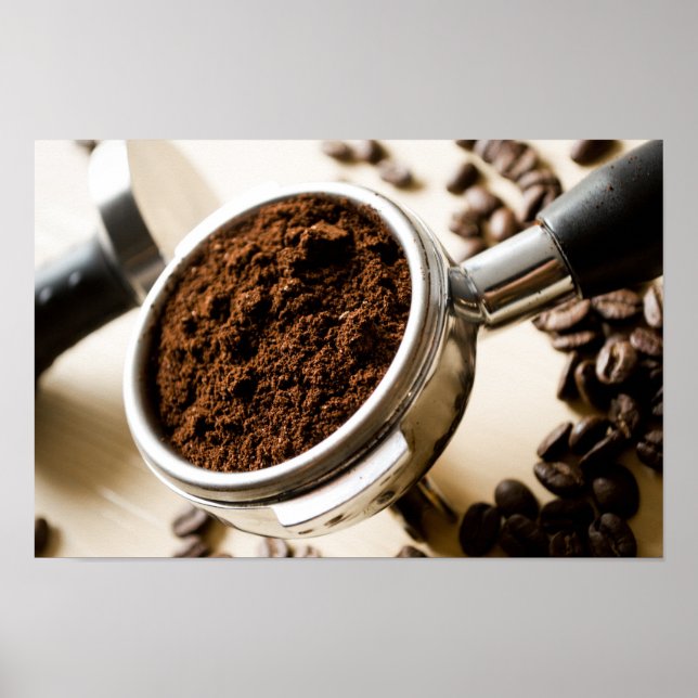 Coffee spoon artistic design poster (Front)