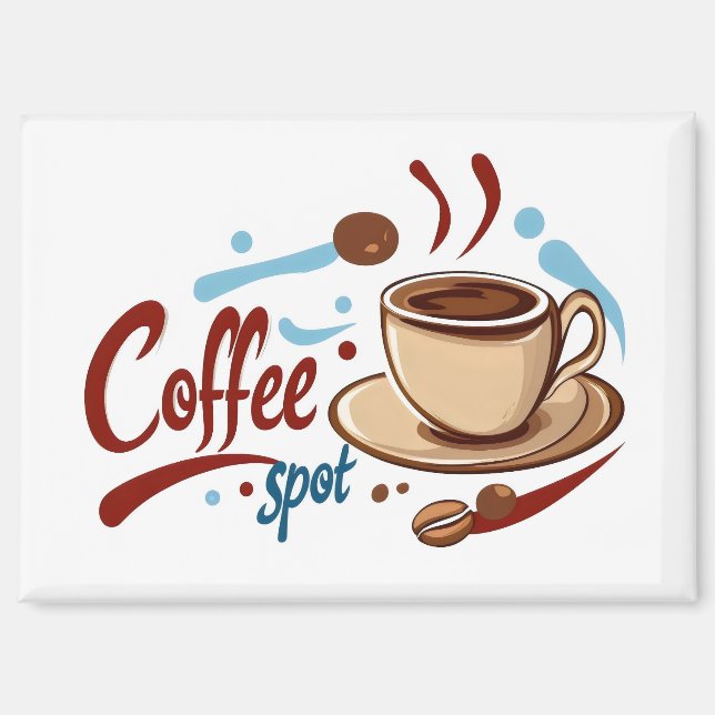 Coffee Spot Coffee Mug Magnet (Front)