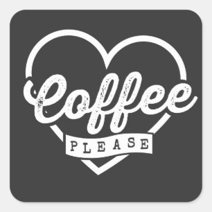 COFFEE SQUARE STICKER