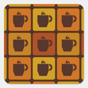Coffee Squares stickers