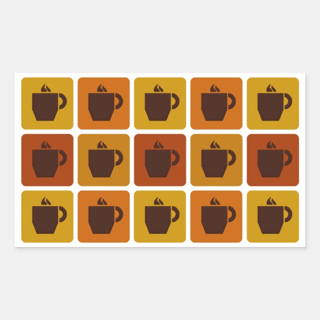 Coffee Squares stickers (Front)