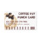 Coffee Stain Logo Drink Punch Card