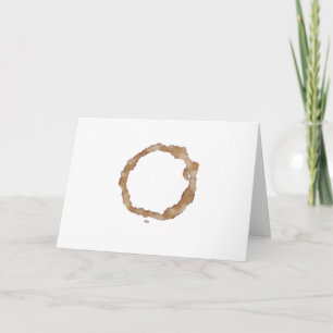 Coffee Stain Pattern Card