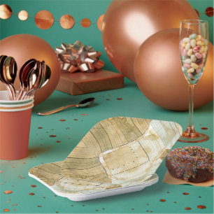 Coffee Stained Ledger Accountant Paper Paper Plate