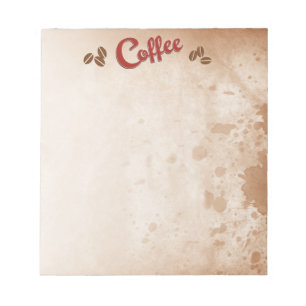 Coffee Stained Notepad