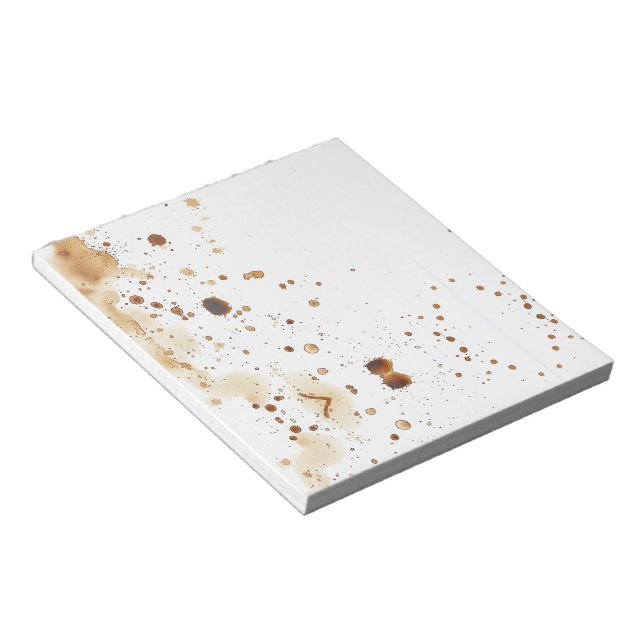 coffee stains notepad (Angled)