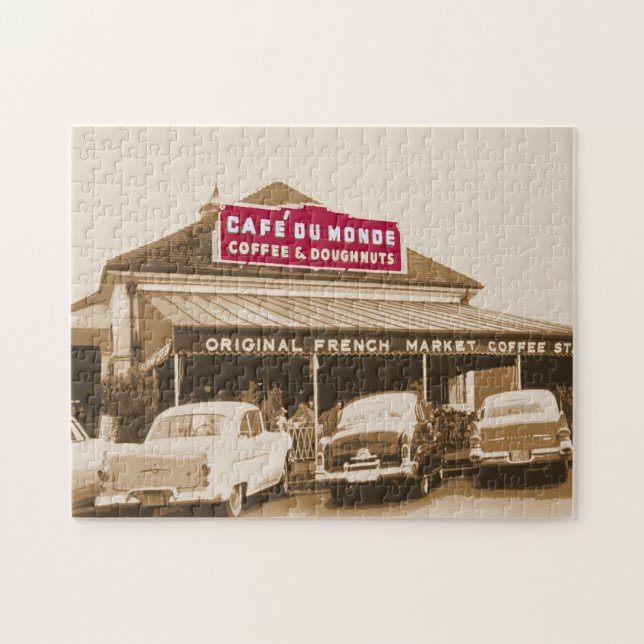 Coffee Stand, New Orleans Jigsaw Puzzle (Horizontal)