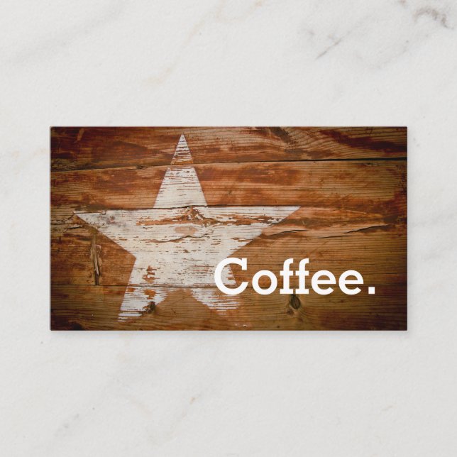 Coffee Star Loyalty Coffee Punch-Card Card (Front)