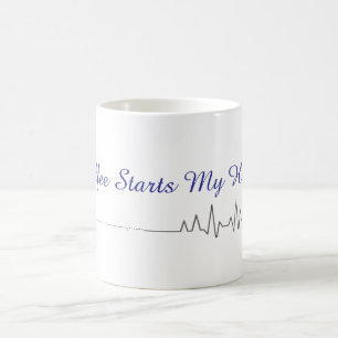 Coffee Starts My Heart  Mug